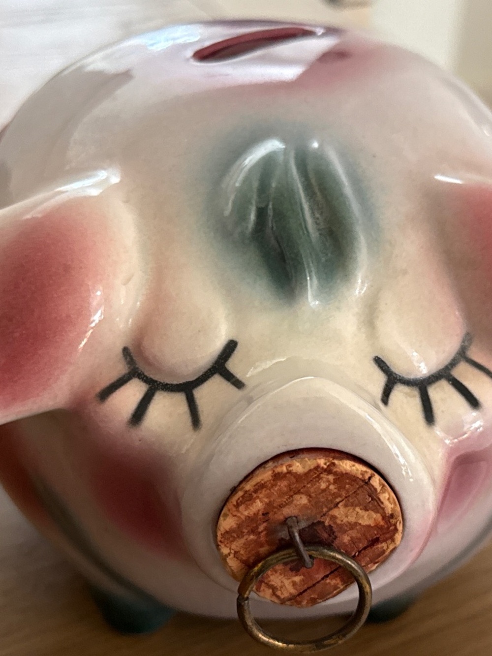Pink Piggy bank (1957) ceramic